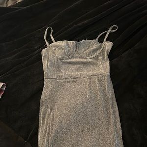 Zaful silver cocktail dress